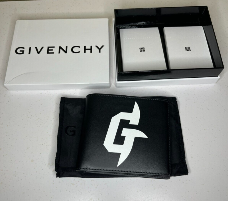 GIVENCHY GIVENCHY G RIDER DESIGN BLACK BIFOLD WALLET