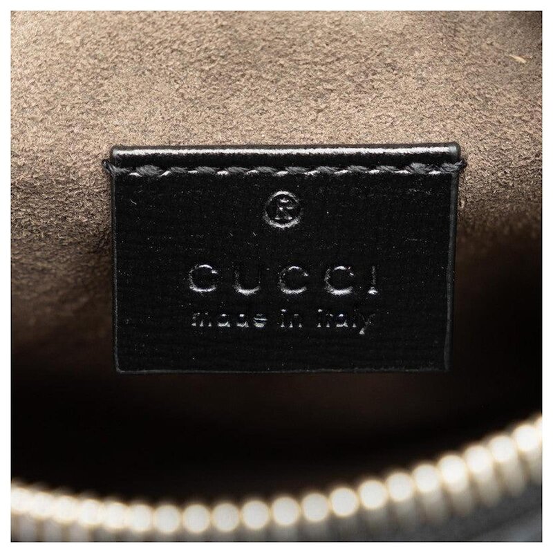 GUCCI GUCCI GG SUPREME MONOGRAM RETRO SHOULDER BAG BLACK MINI