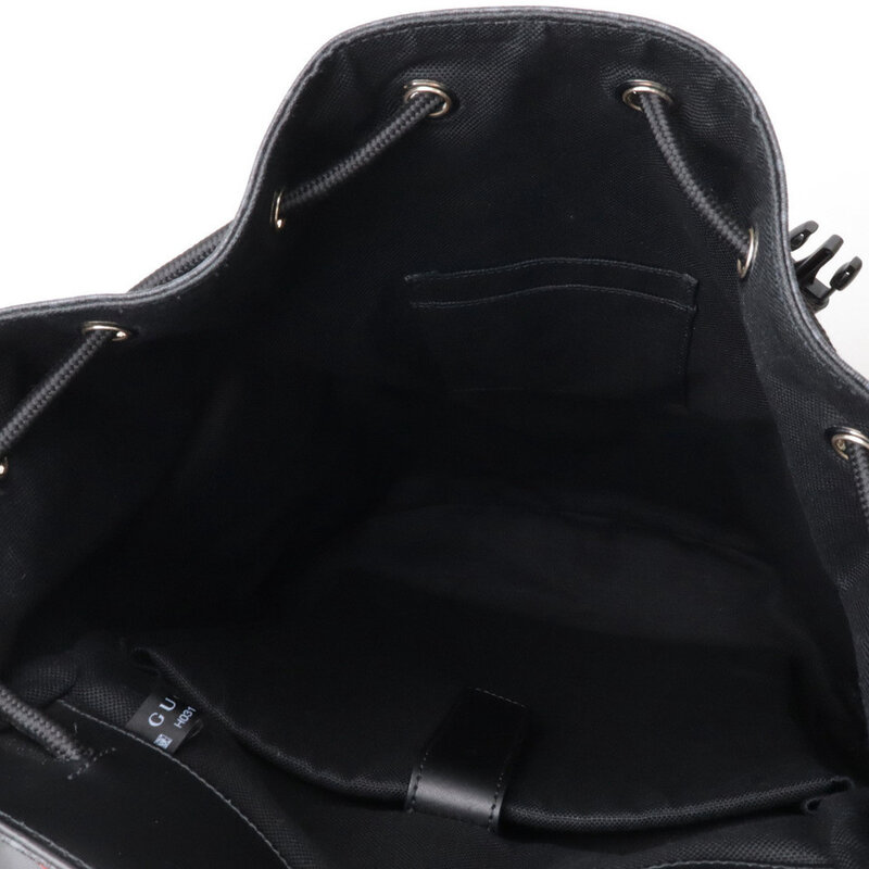 GUCCI GUCCI GG SUPREME SHERRY LINE RUCKSACK BACKPACK BLACK