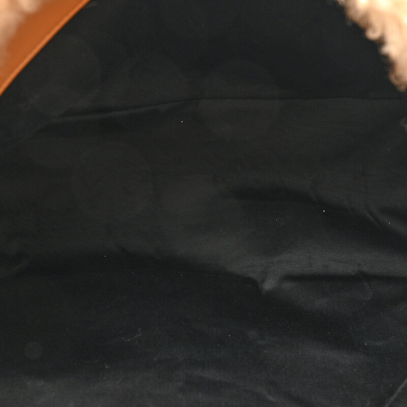SAINT LAURENT SAINT LAURENT NATURAL SHEARLING ENVELOPE SHOULDER BAG