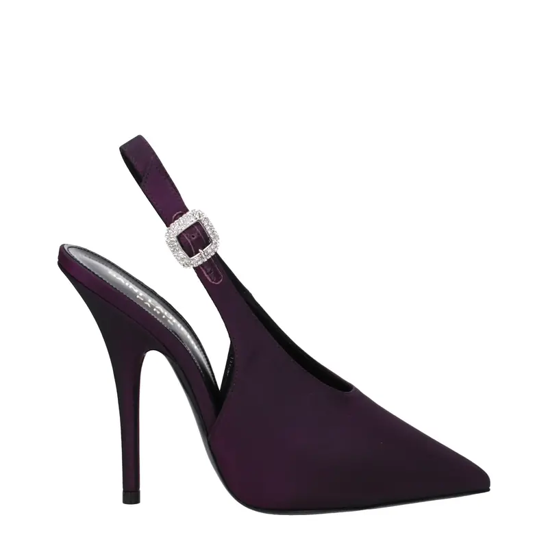 SAINT LAURENT SAINT LAURENT YASMEEN SATIN PUMP PRUNE 39