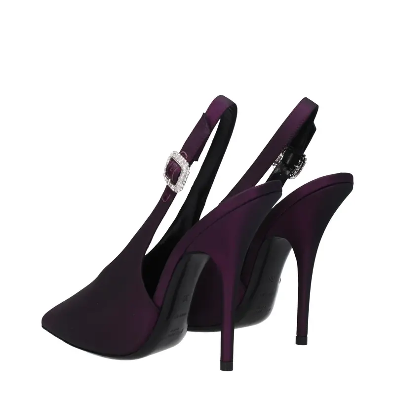 SAINT LAURENT SAINT LAURENT YASMEEN SATIN PUMP PRUNE 39