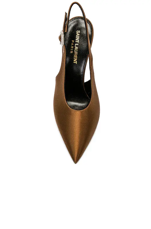 SAINT LAURENT SAINT LAURENT YASMEEN SATIN PUMP ALPEN MOU