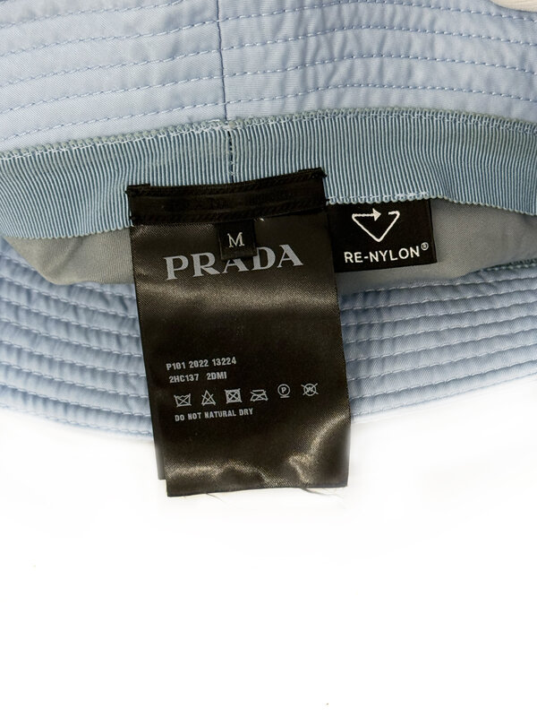 PRADA RE NYLON BABY BLUE BUCKET HAT