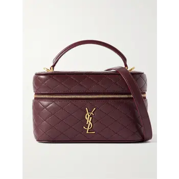 SAINT LAURENT GABY VANITY SHOULDER BAG BURGUNDY