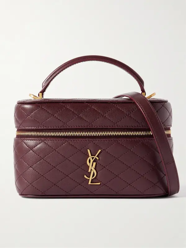 SAINT LAURENT GABY VANITY SHOULDER BAG BURGUNDY