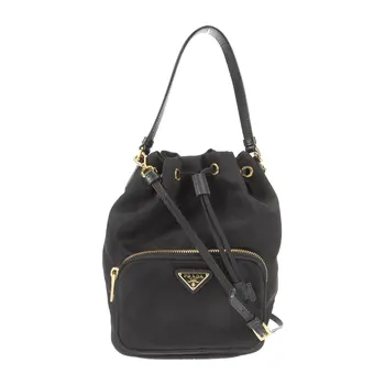PRADA BLACK AND GOLD NYLON BUCKET (NO PROMOCODES)
