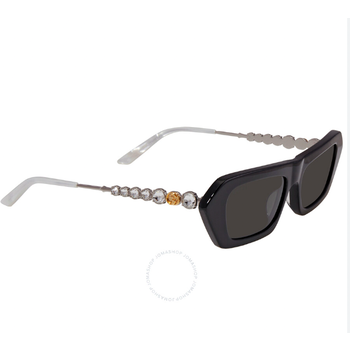 GUCCI CRYSTAL ARM BLACK RECTANGLE SUNGLASSES GG0642S