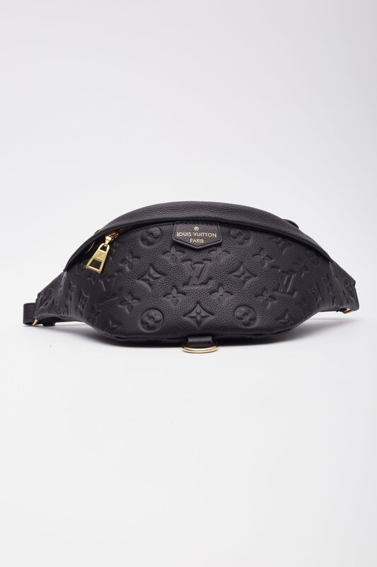 LOUIS VUITTON LOUIS VUITTON BLACK MONOGRAM EMPREINTE BUM BAG
