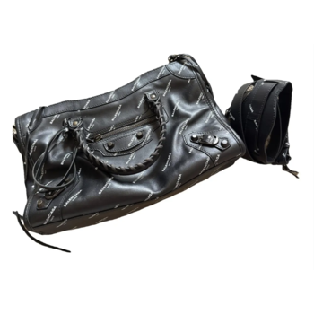BALENCIAGA BALENCIAGA SMALL MOTOCROSS CLASSIC LOGO CITY BAG