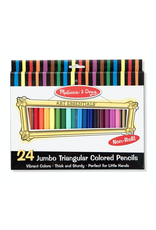 Melissa & Doug Jumbo Triangular Coloured Pencils  24ct