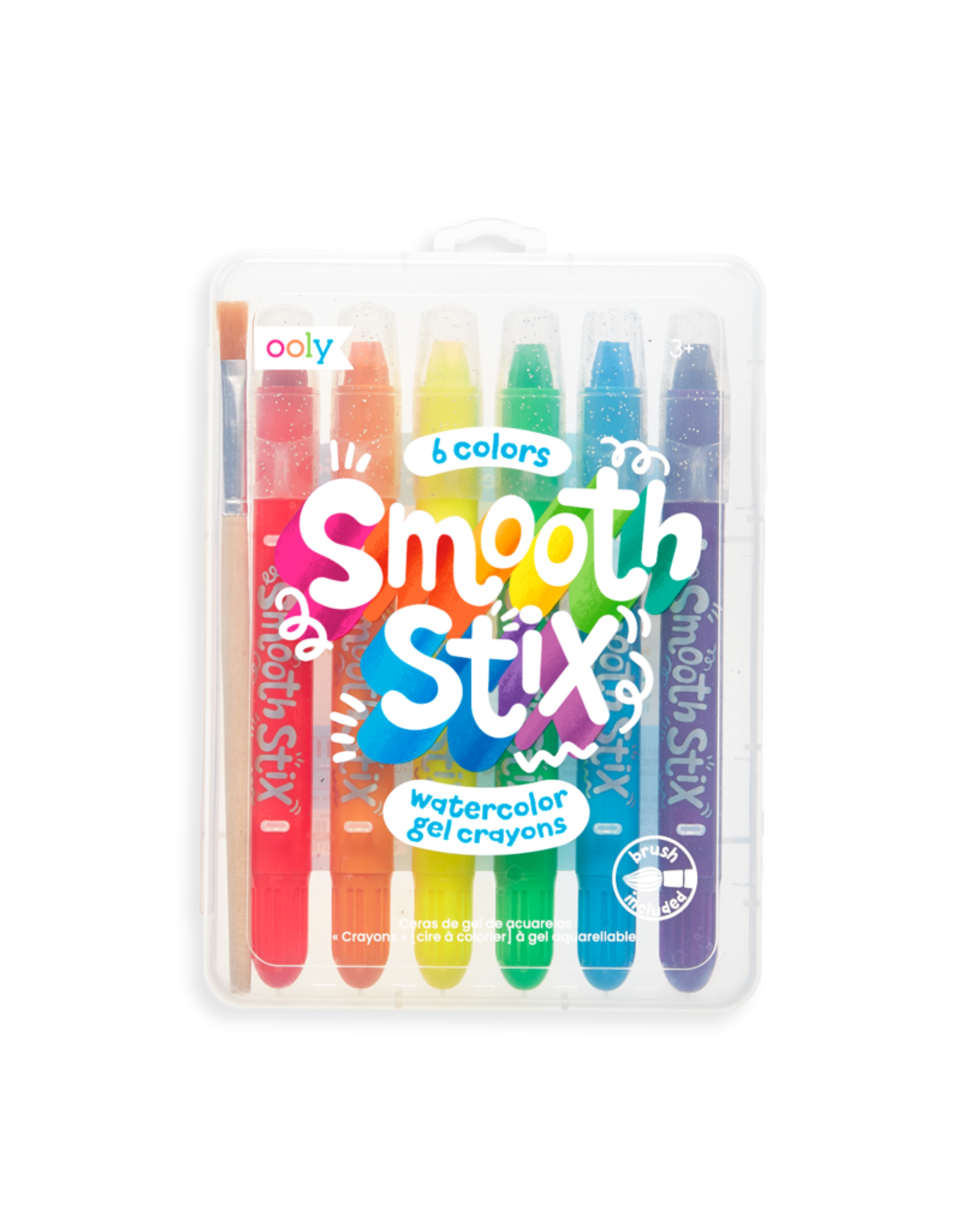 Ooly Smooth Stix Watercolor Gel Crayons - 7 Pc Set