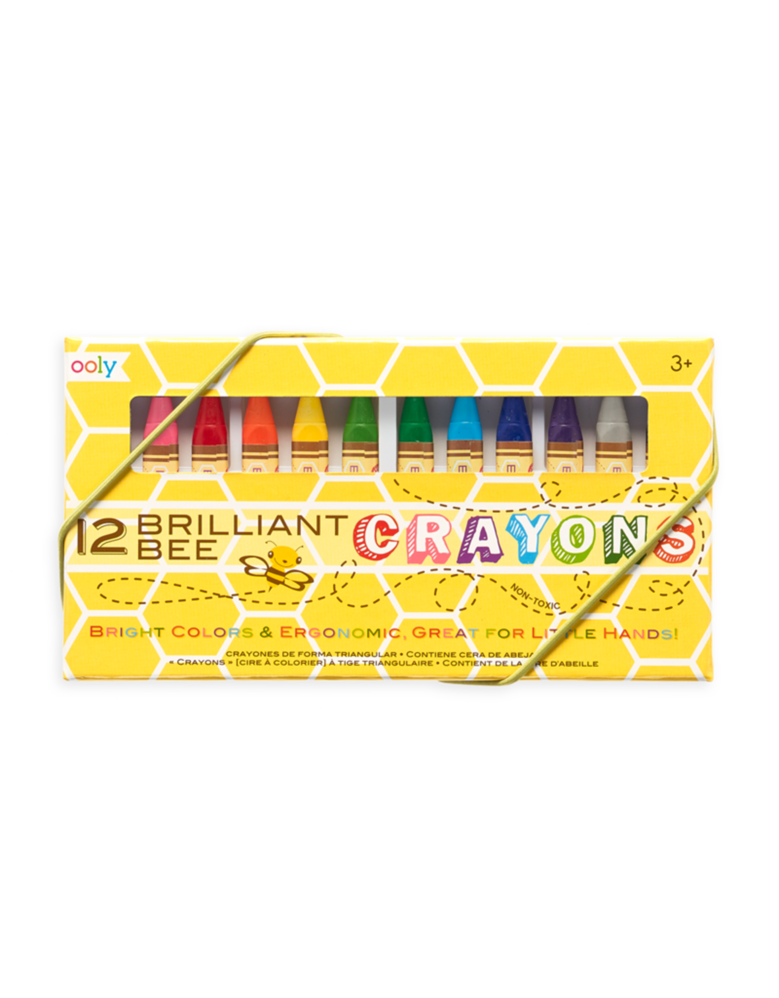 Ooly Brilliant Bee Crayons - Set Of 12