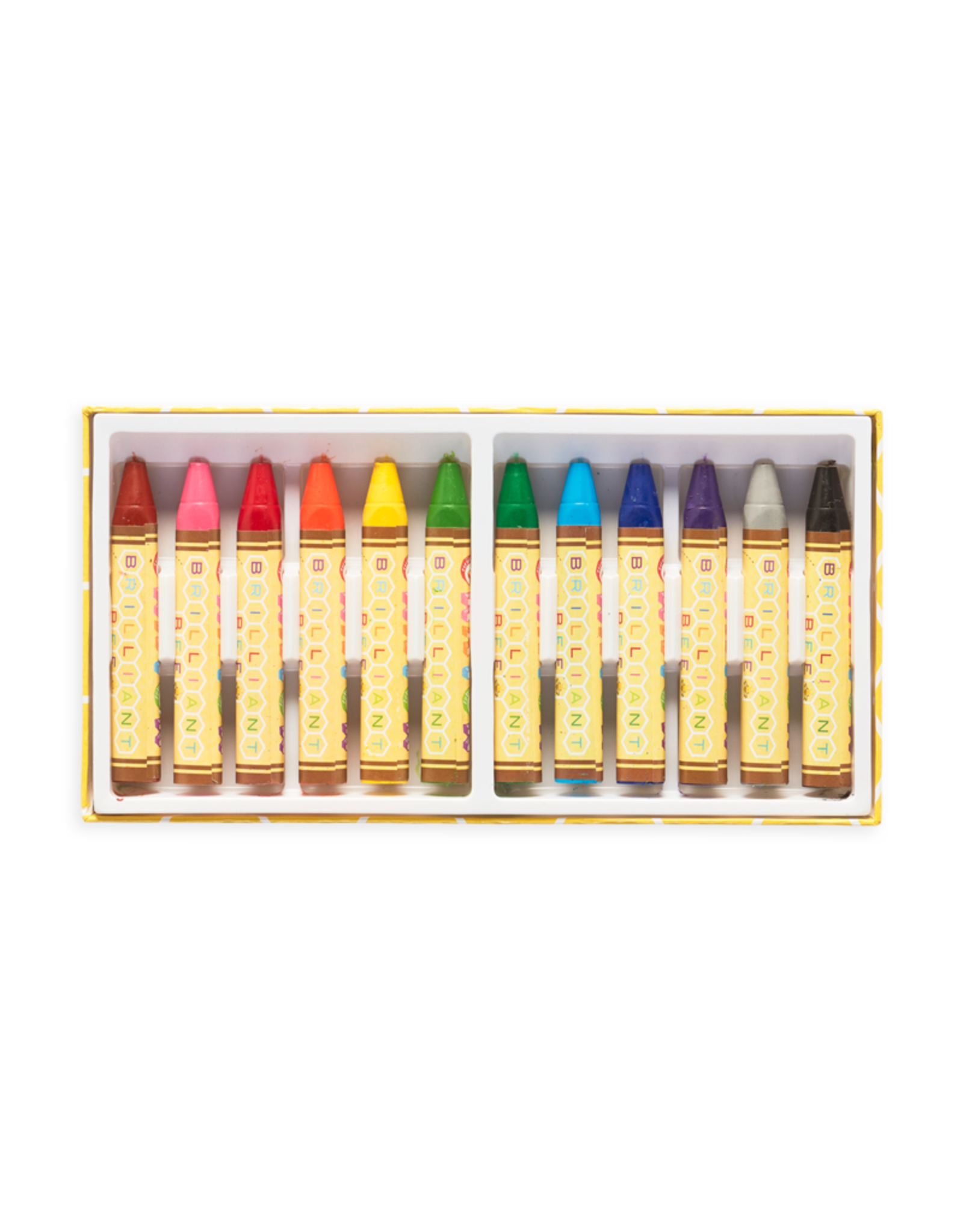 Ooly Brilliant Bee Crayons - Set Of 12