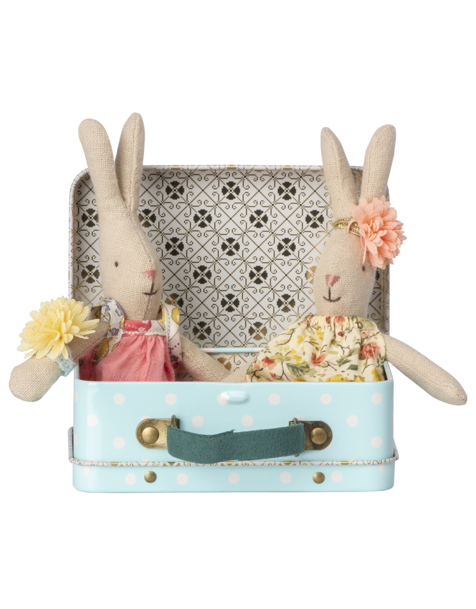 Maileg Micro Rabbit With Suitcase & 2 Sets Of Clothes