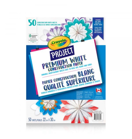 Crayola Crayola Project Premium White Construction Paper - 50 Sheets