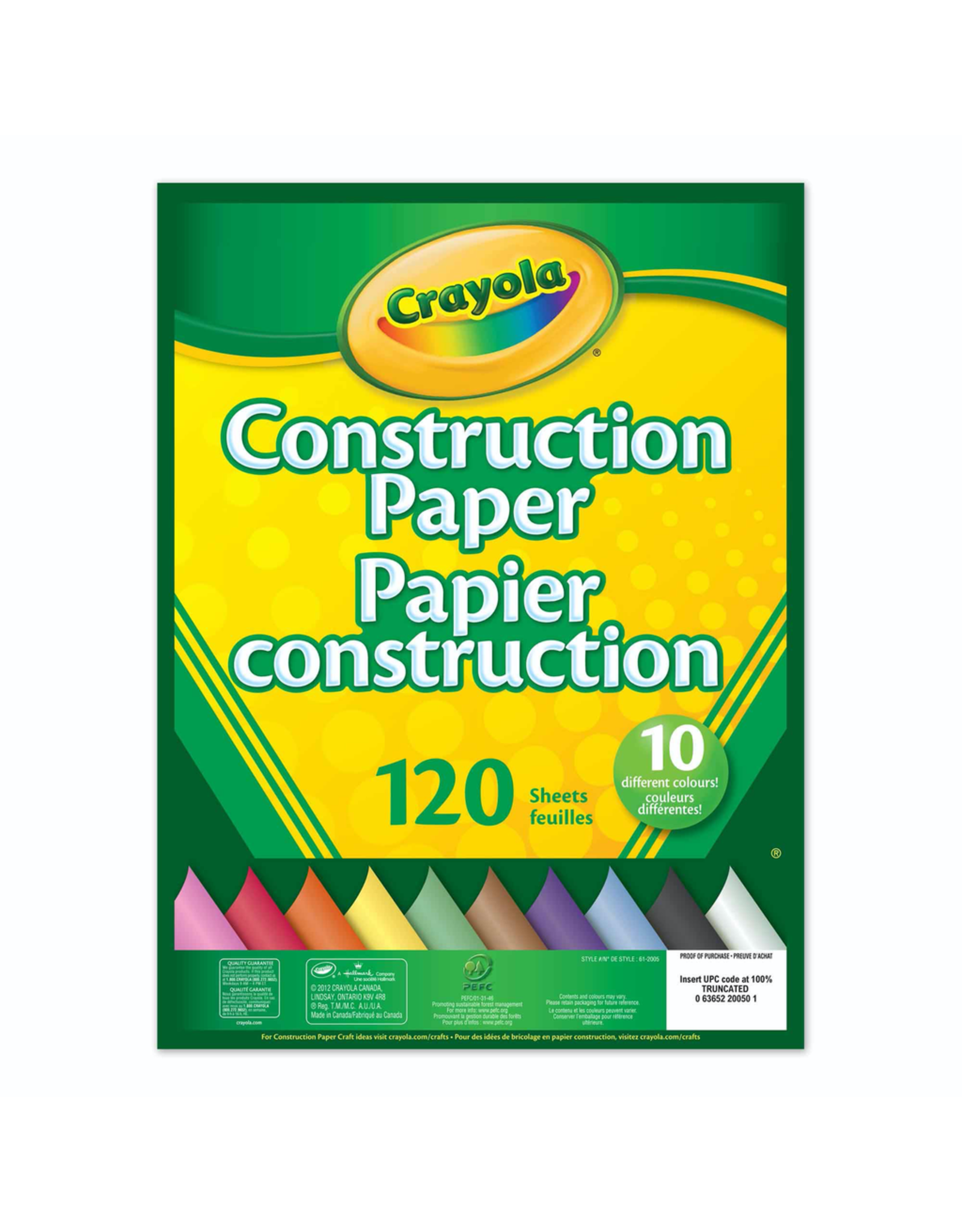 Crayola Construction Paper Pad 120 Ct