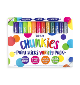 Ooly Chunkies Paint Sticks Variety Pack - Set Of 24