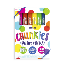 Ooly Chunkies Paint Sticks - Set Of 12