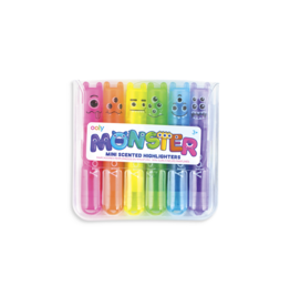 Ooly Mini Monster Scented Markers - Set Of 6