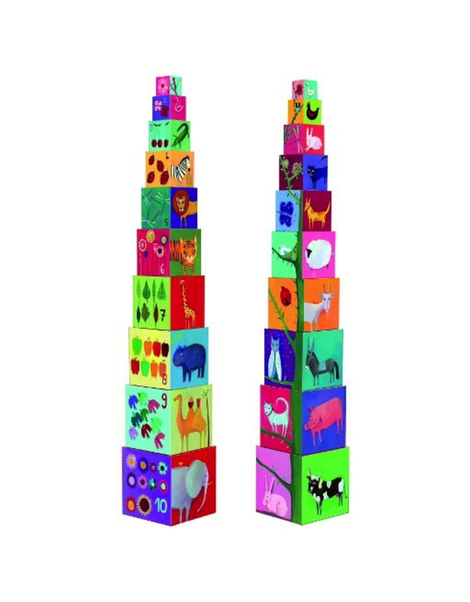 Djeco Stacking Cubes - Nature