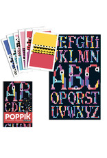 Poppik Alphabet Sticker Poster