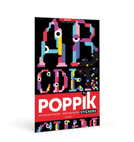 Poppik Alphabet Sticker Poster