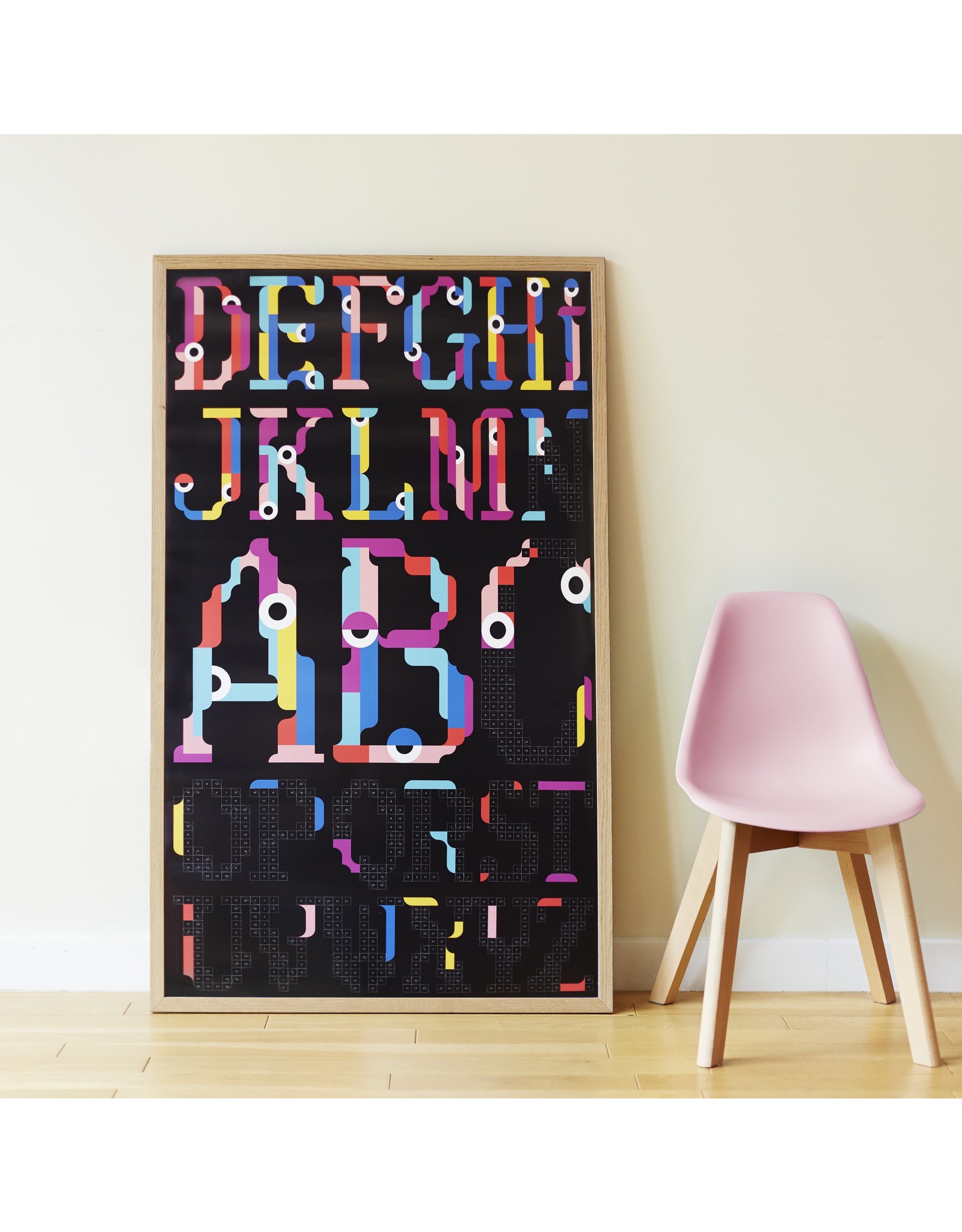 Poppik Alphabet Sticker Poster