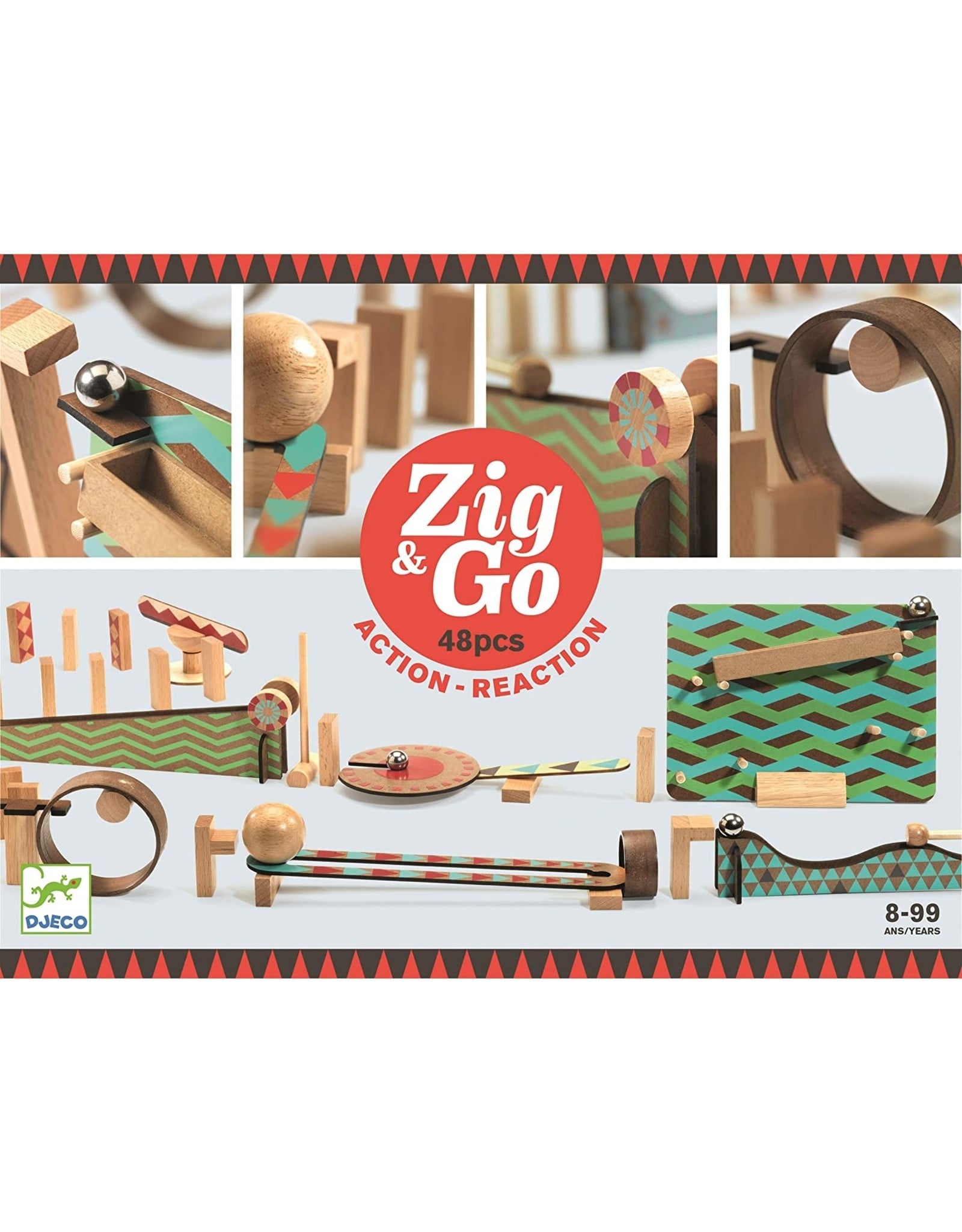 Djeco ZIG & GO - 48 PCS