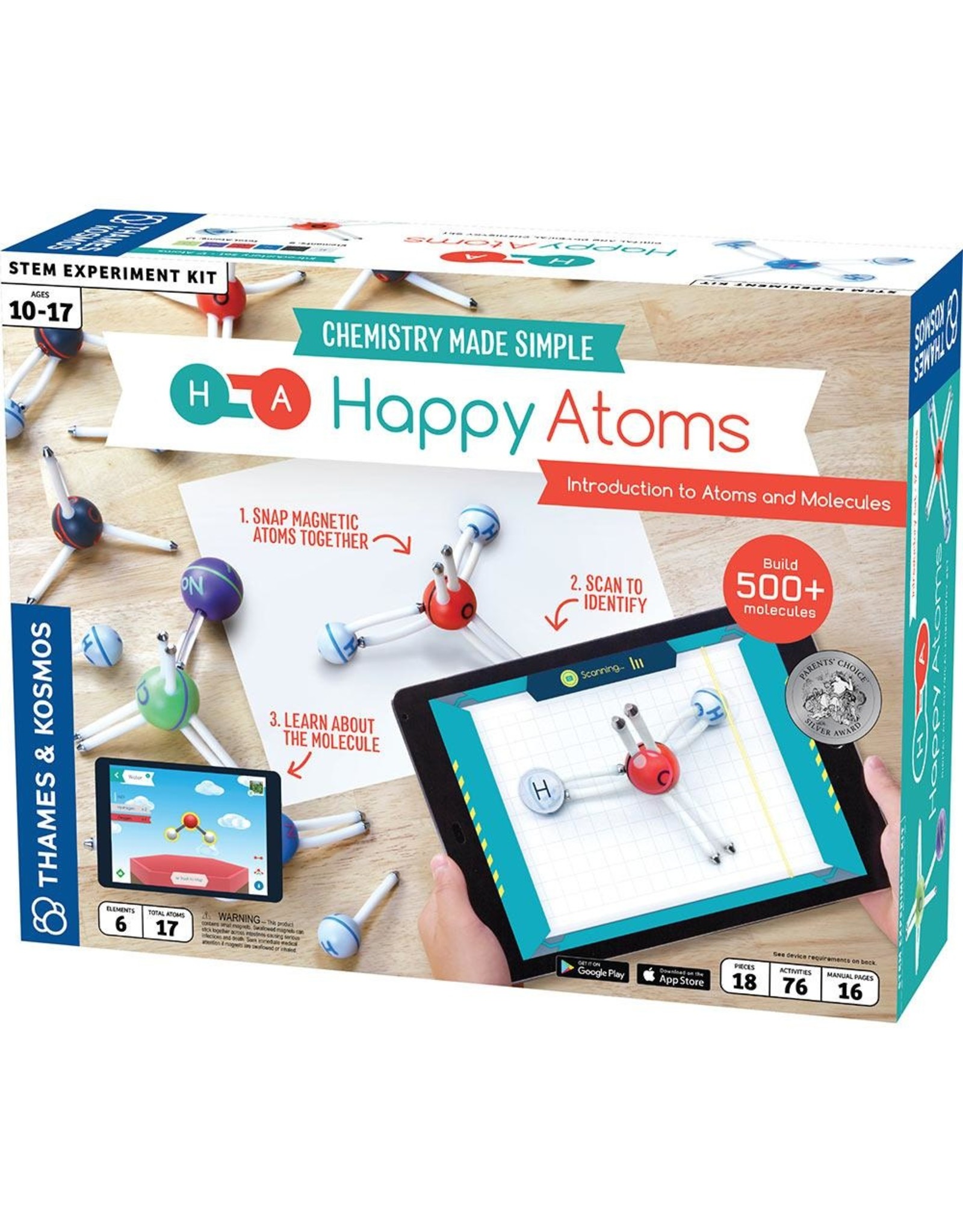 Thames & Kosmos Happy Atoms Introductory Set (17 Atoms)