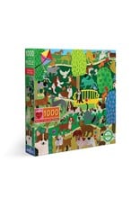 eeBoo Dogs In The Park 1000 Pc Sq Puzzle
