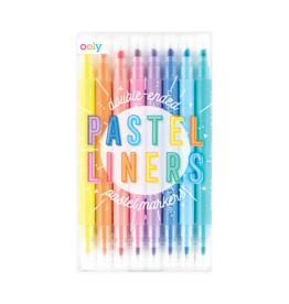 Ooly Pastel Liners Double Ended Markers - Set Of 8