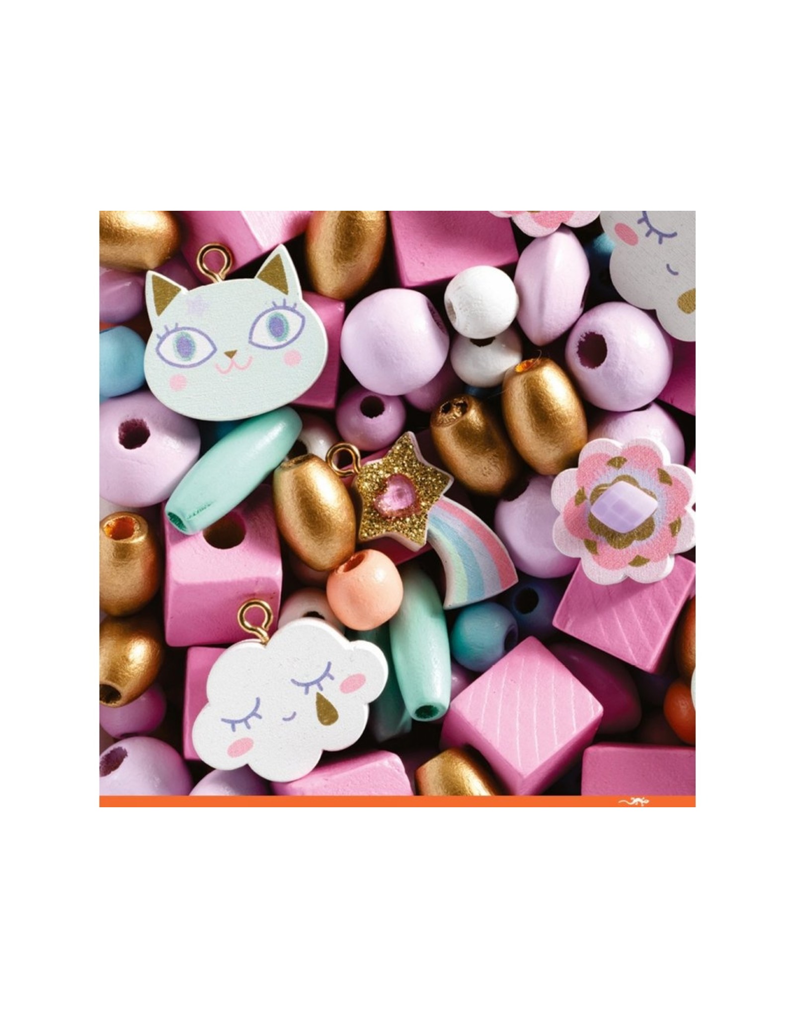 Djeco Rainbow Wooden Beads