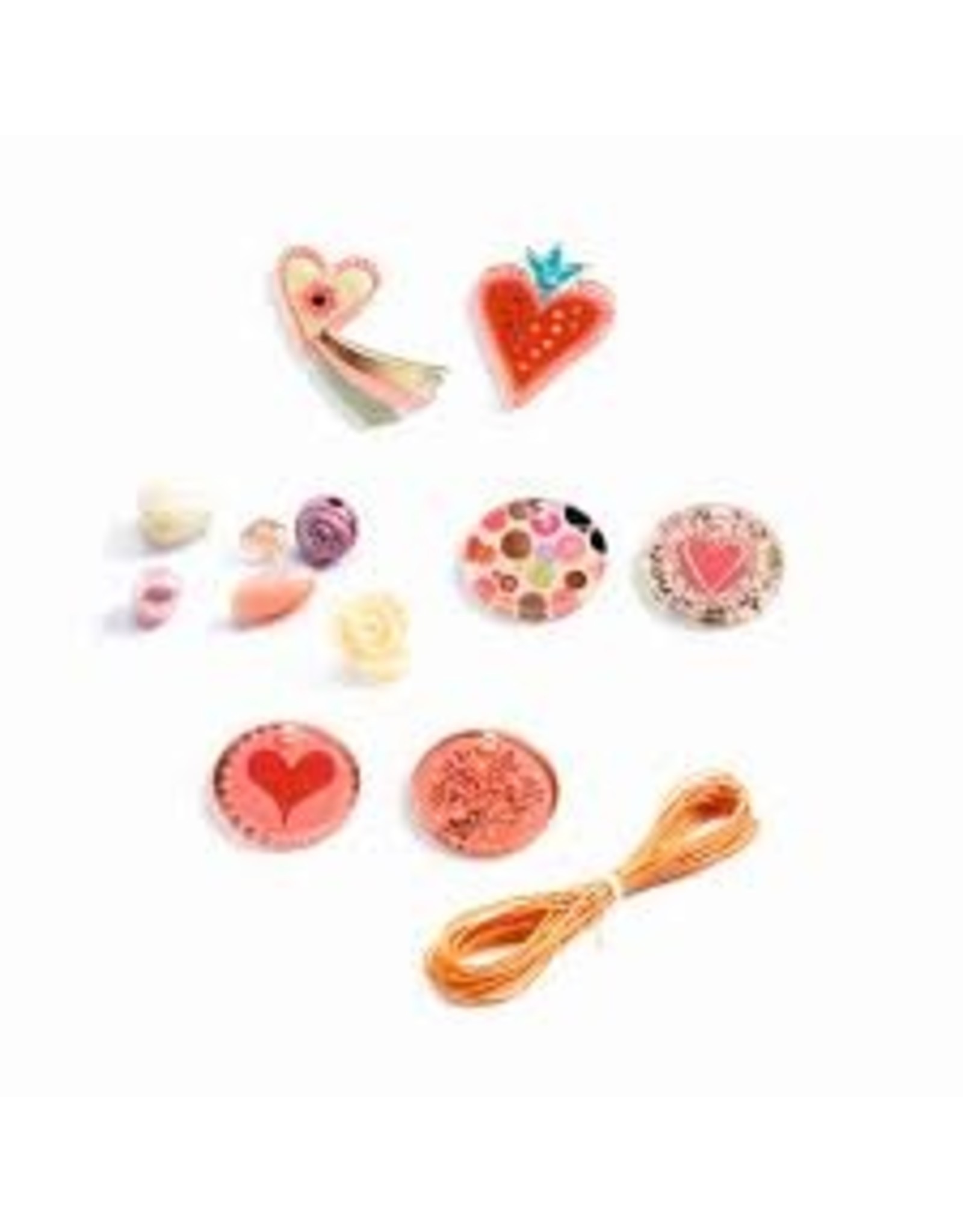Djeco Hearts Fancy Beads