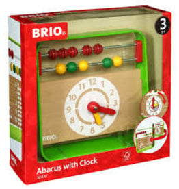 Brio Abacus With Clock