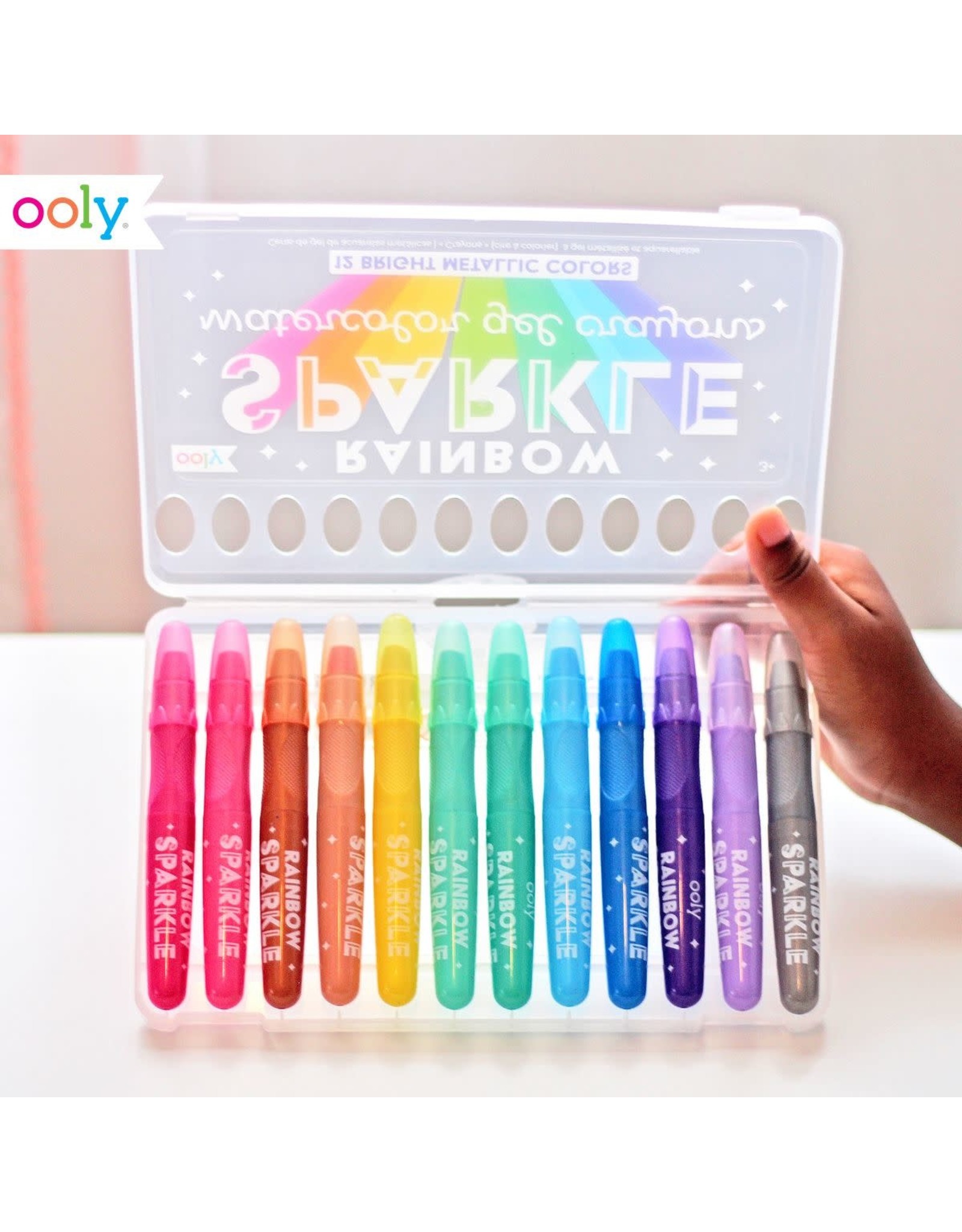 Ooly Sparkle Watercolor Gel Crayons - Set Of 12