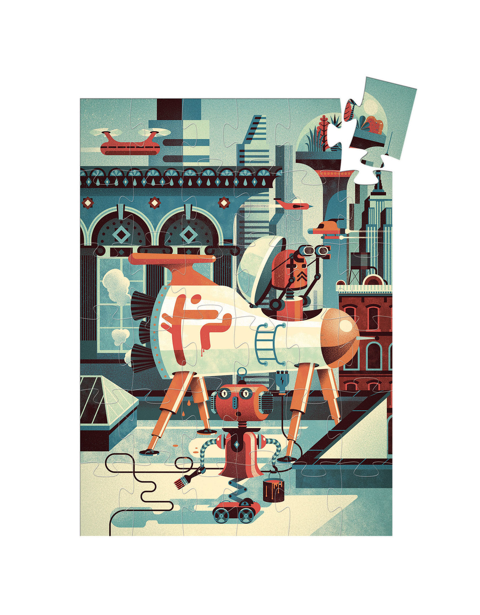 Djeco Bob the Robot Silhouette Puzzle 36pcs