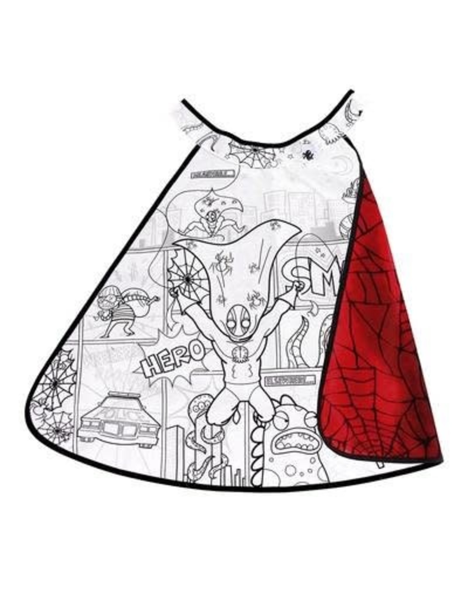 Great Pretenders Colour-A-Cape Reversible Spider Superhero Size 4-7 Boxed
