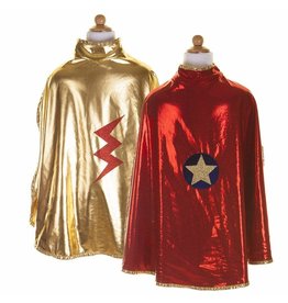 Great Pretenders Reversible Wonder Cape  Red/Gold  Size 5-6