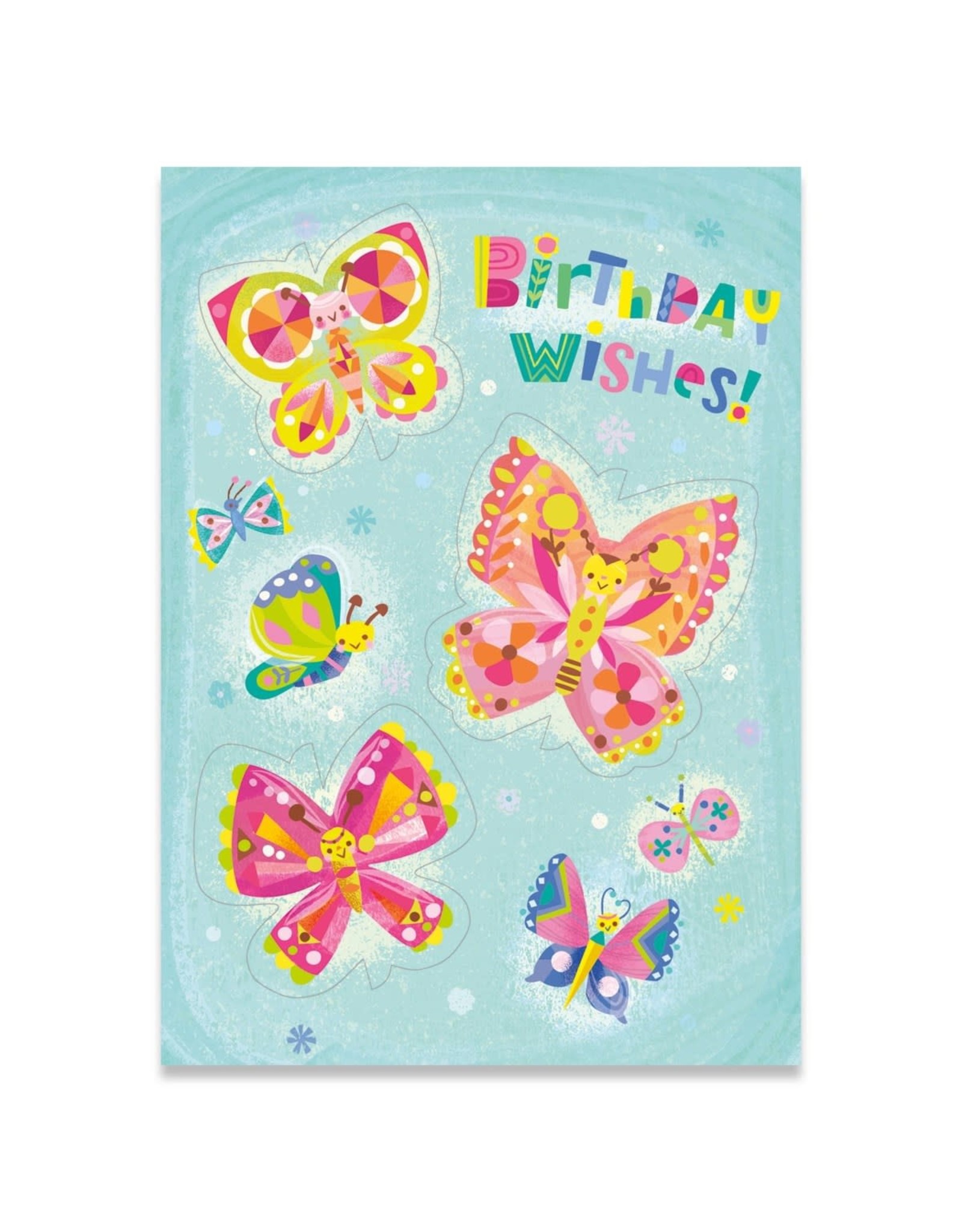 Peaceable Kingdom Butterflies Foil Card