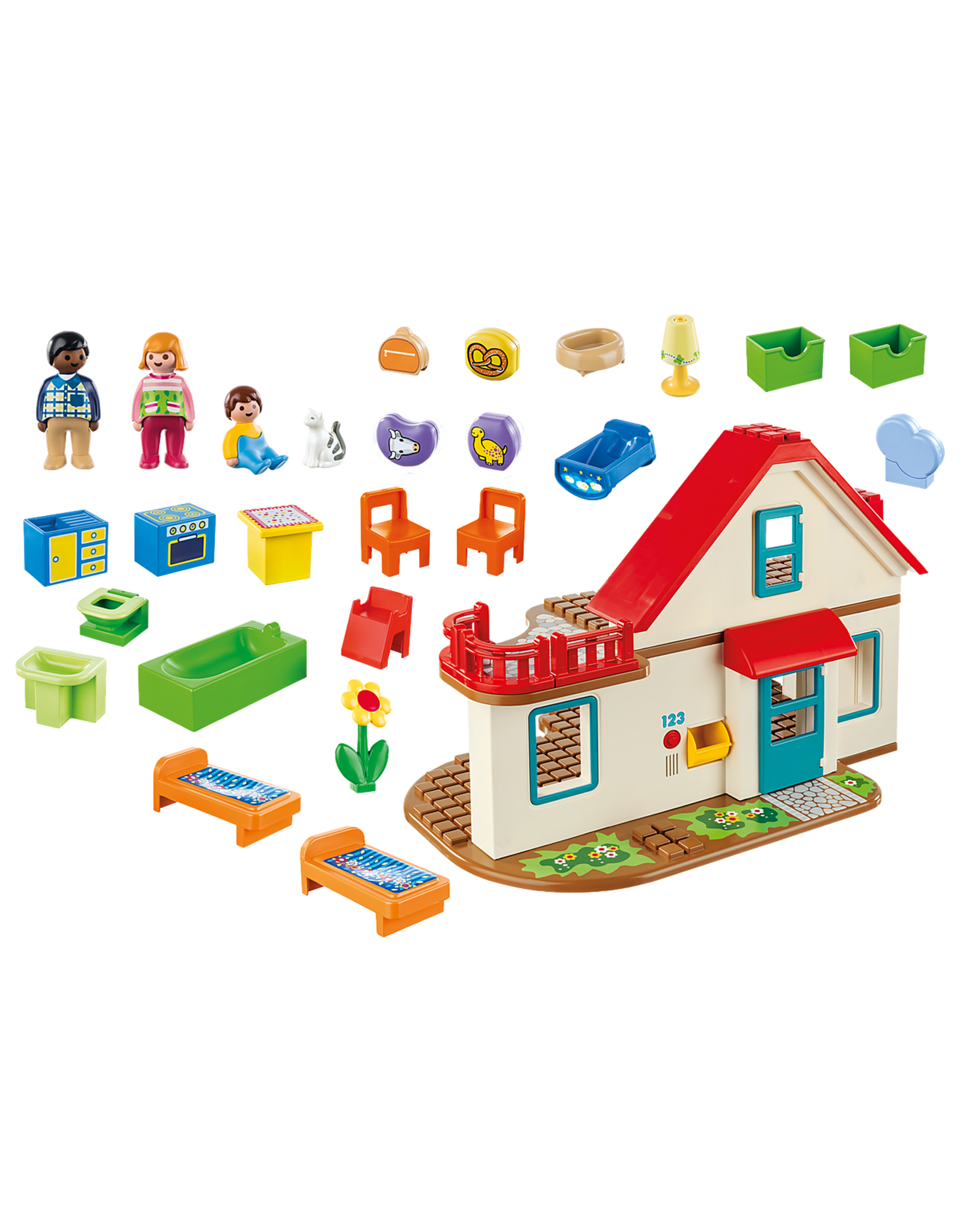 Playmobil Playmobil 1.2.3. 70129 Family Home