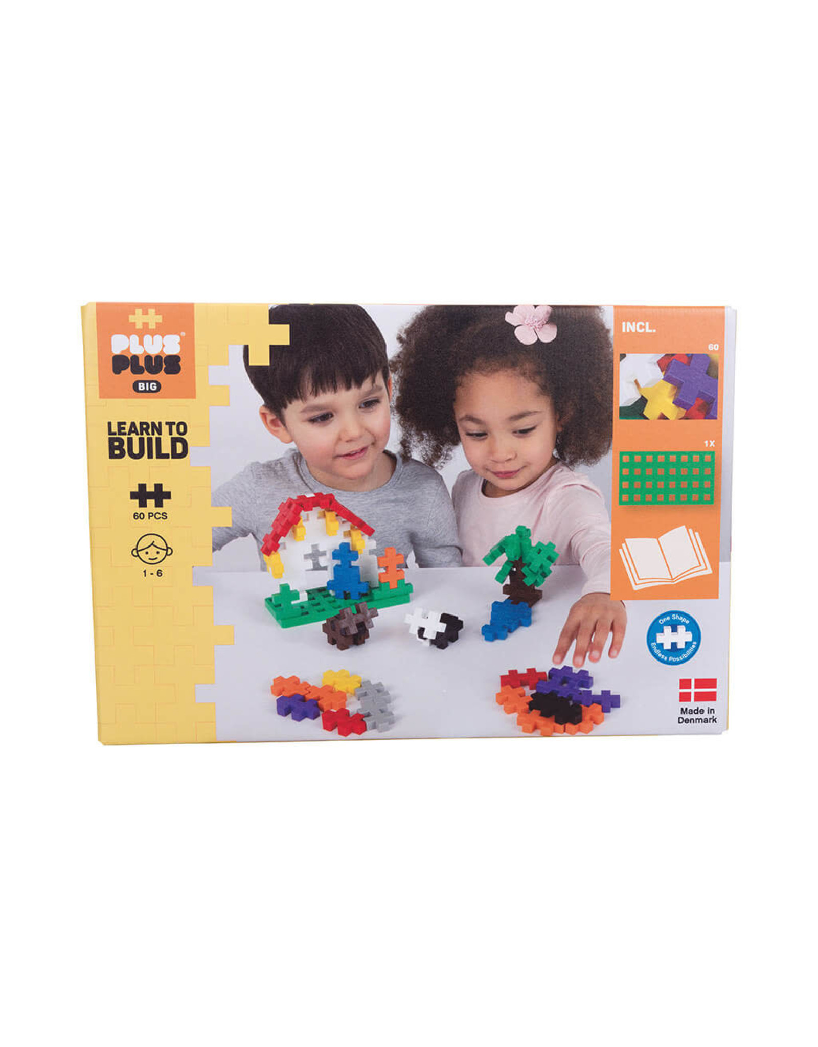 Plus-Plus Plus-Plus Big Learn To Build 60 Pcs