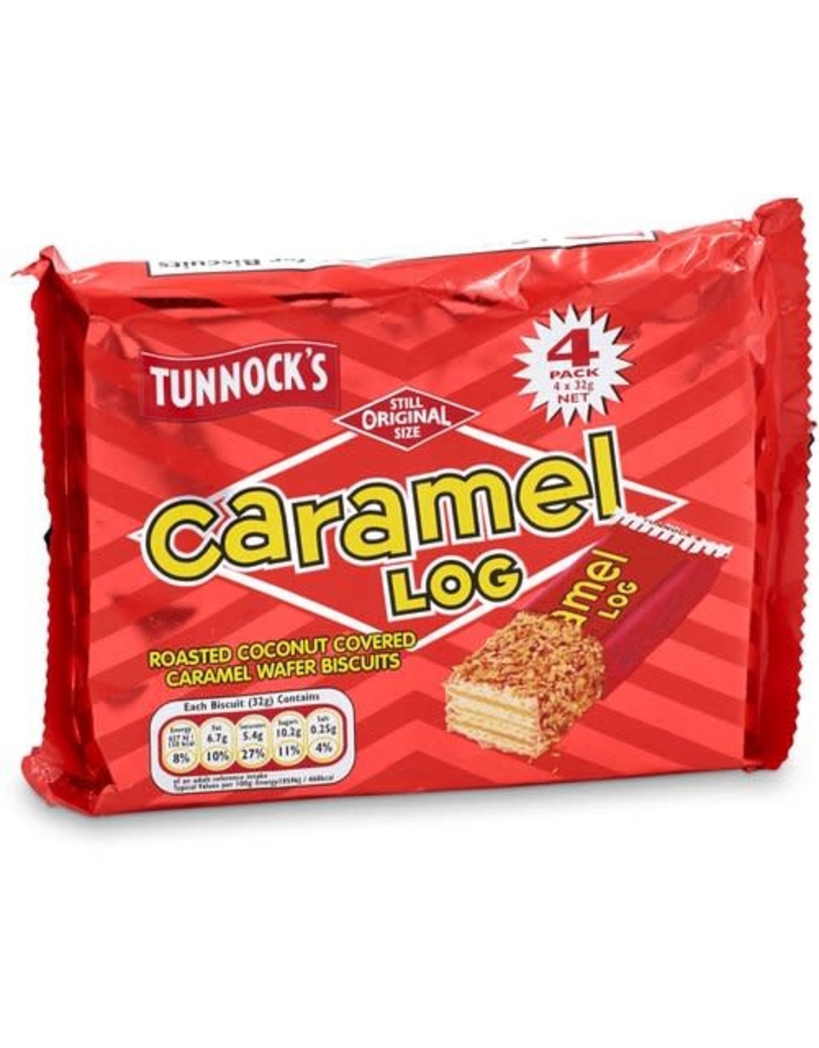 Tunnocks Tunnocks Caramel Log 4 Pack