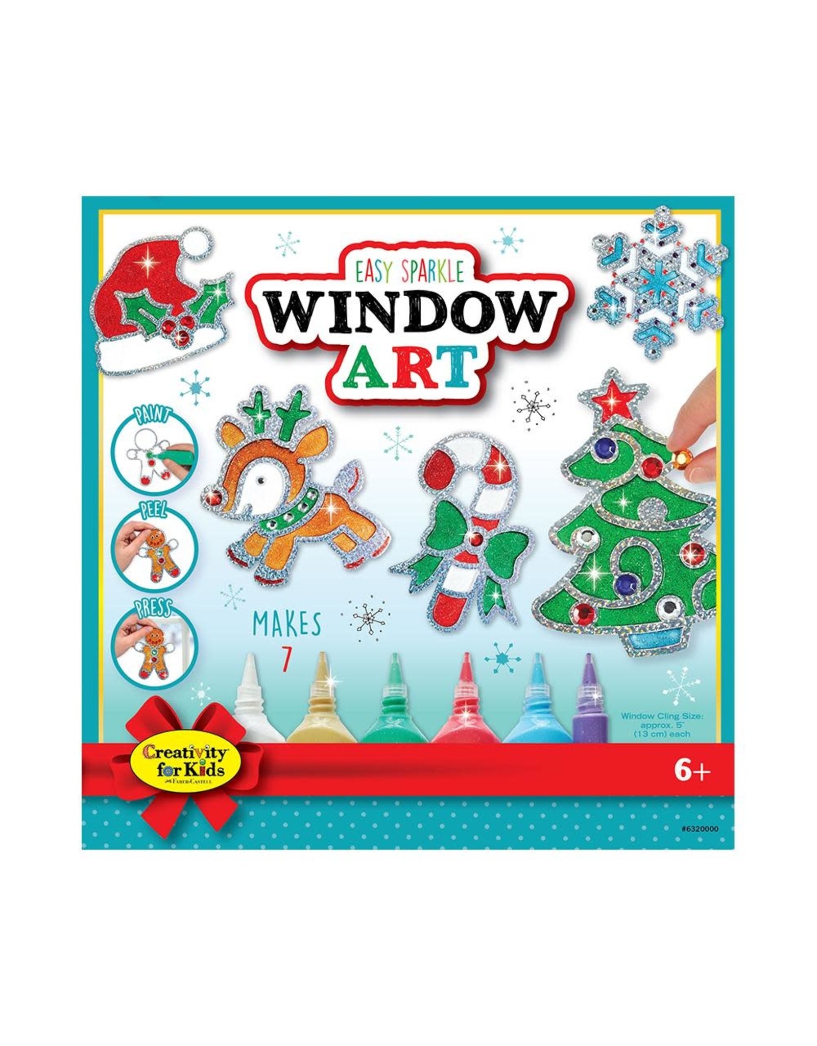 Creativity for Kids Holiday Easy Sparkle Window art