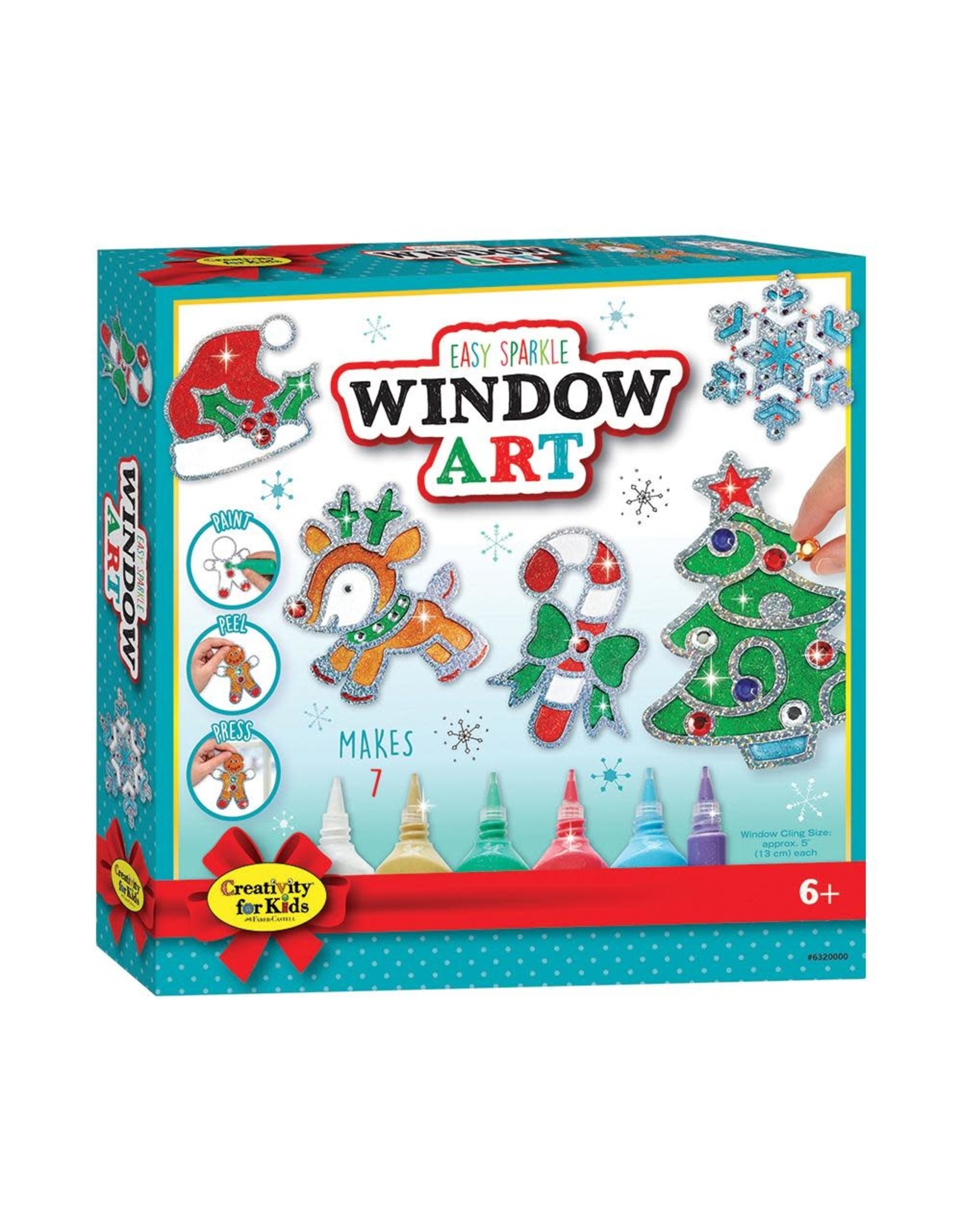 Creativity for Kids Holiday Easy Sparkle Window art