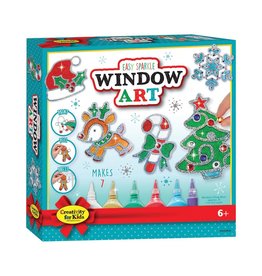 Creativity for Kids Holiday Easy Sparkle Window art