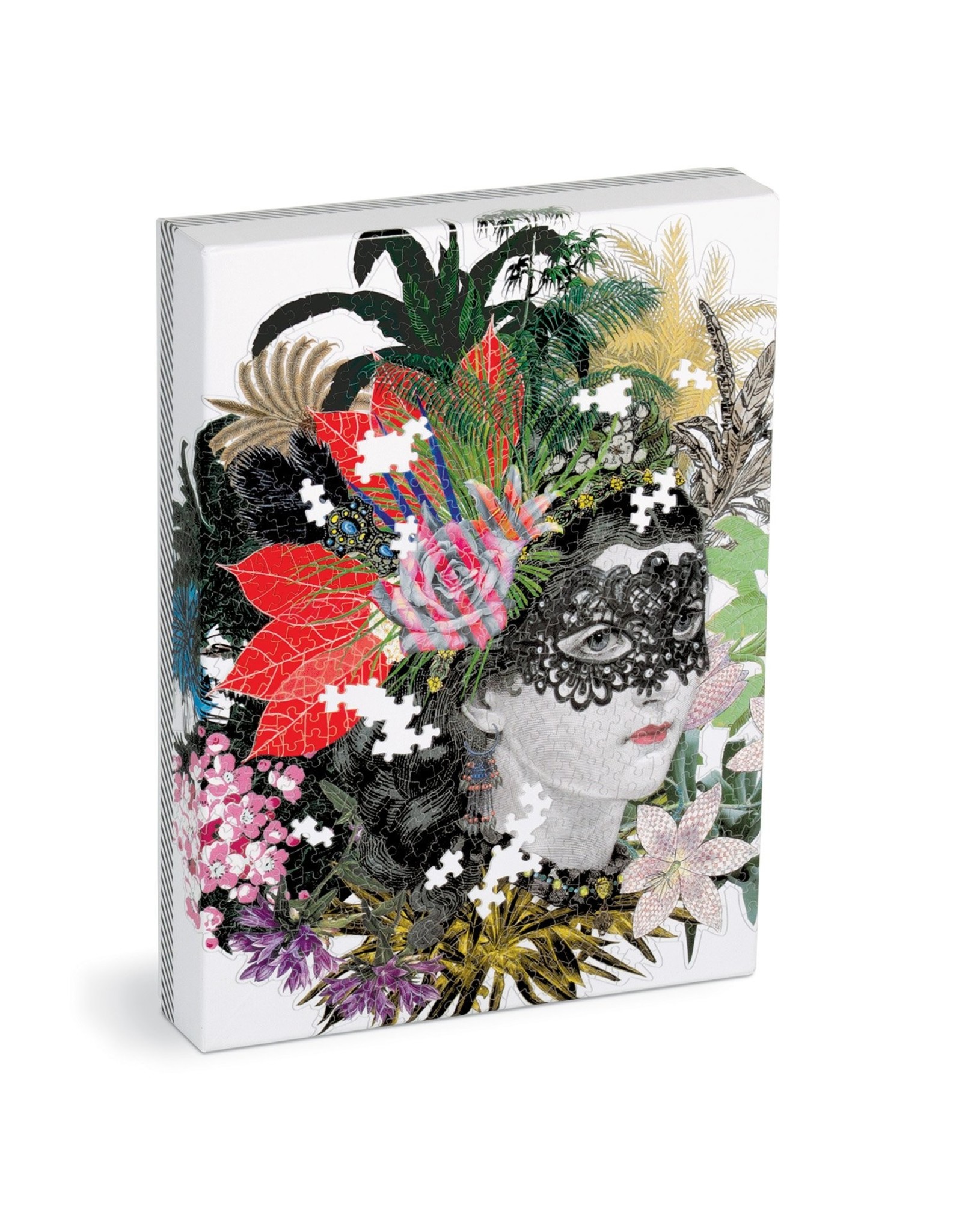 Galison Christian Lacroix Heritage Collection Mamzelle Scarlet 750 Piece Shaped Puzzle