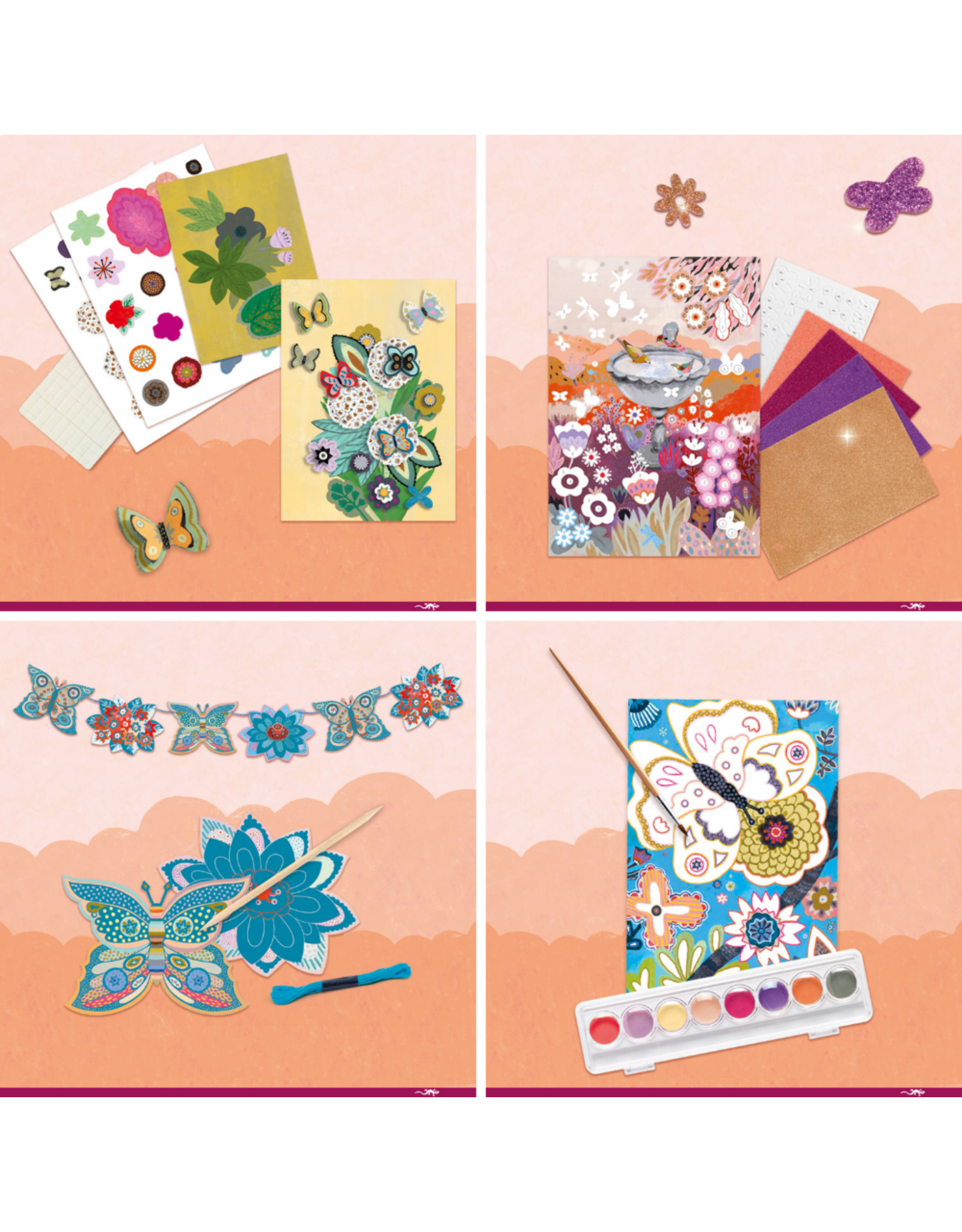 Djeco The Flower Garden Multi Activity Kit