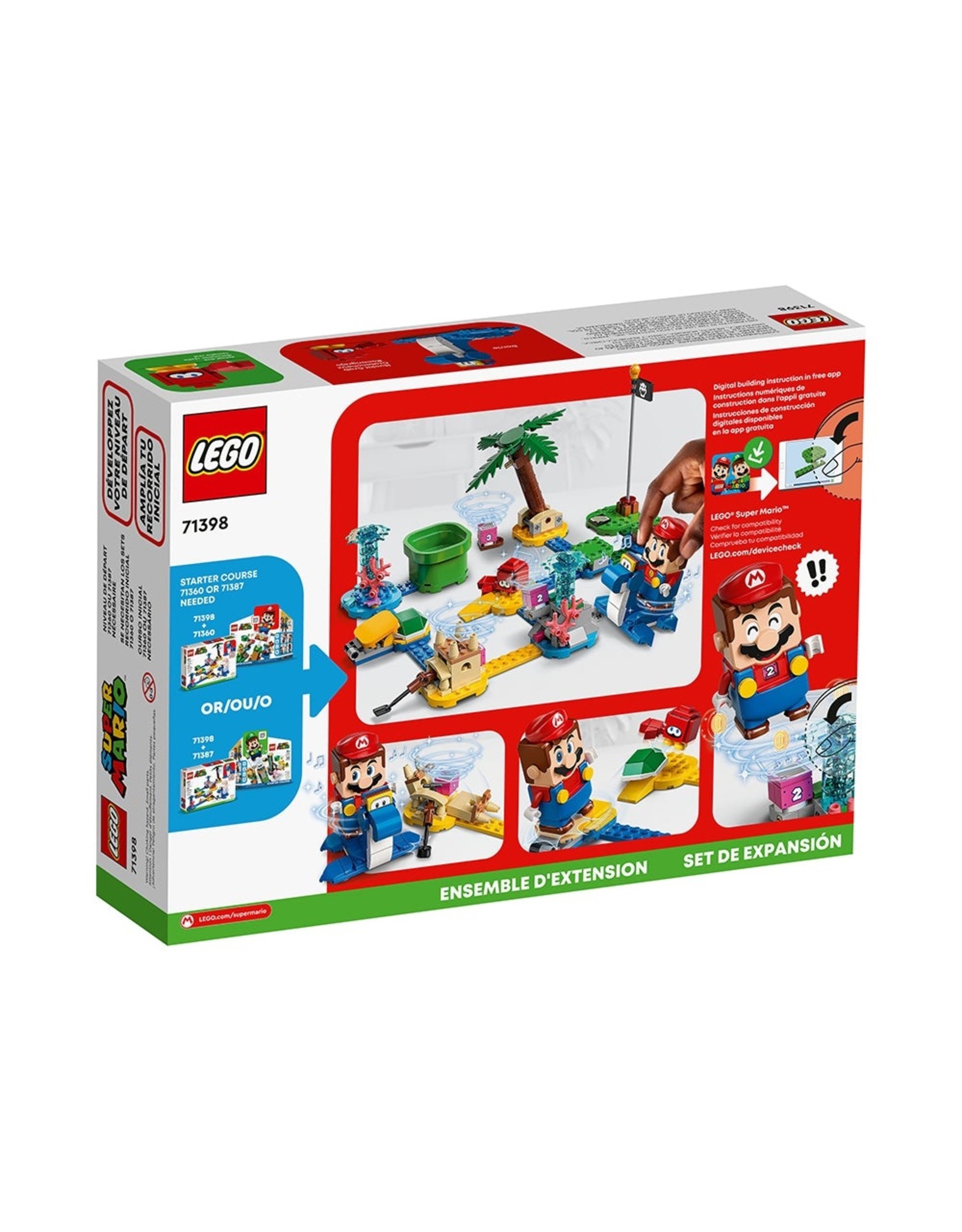 LEGO Super Mario 71398 Dorrie’s Beachfront Expansion Set