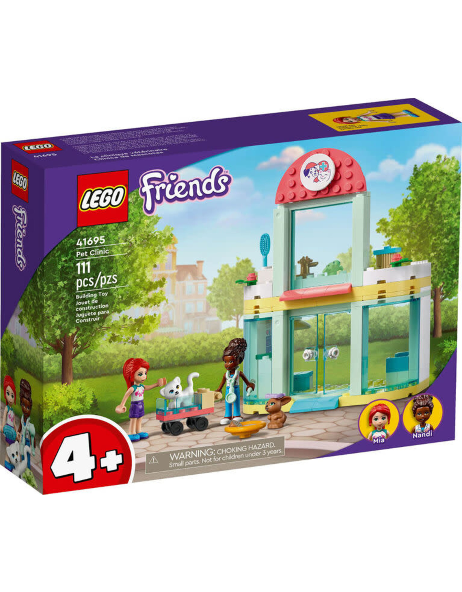 LEGO Friends Pet Clinic 41695 Building Kit (111 Pieces)